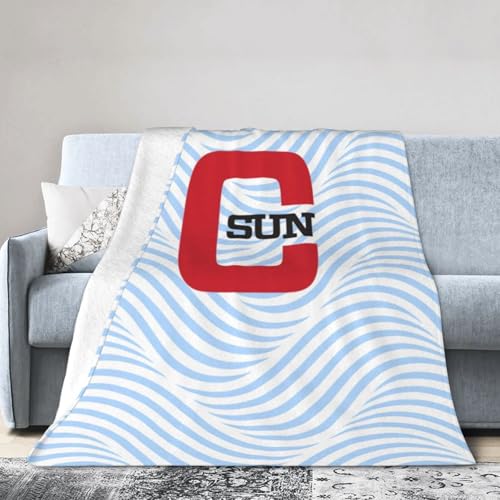 Cal State Northridge Matadors CSUN Fleece Blanket, Very Soft Microfiber Flannel Blanket for Couch Warm and Cozy for All Seasons