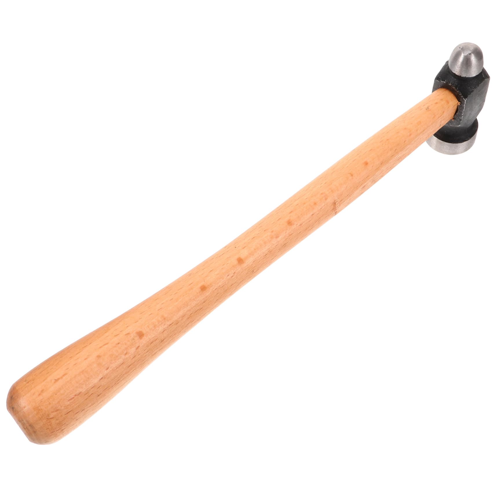 OSALADI Round Head Wooden Handle Hammer Round Head Mallet Home Installation Hammer Woodworking Hammer Leathercraft Hammer Mini Woodworking Tools Jewelry Hammer Household Hammers Iron
