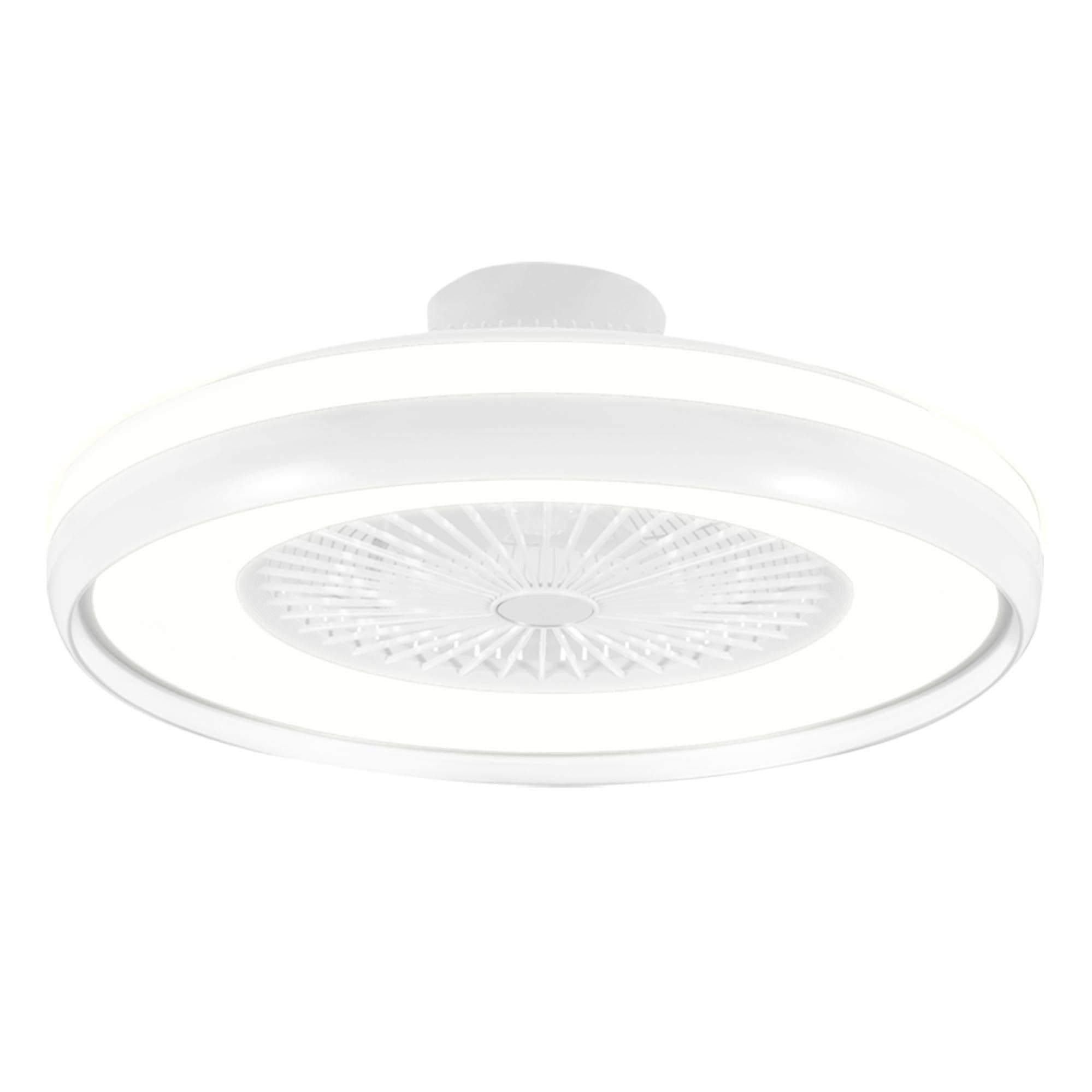 Dopa Dopastore Plafoniera con Ventilatore Integrato da Soffitto LED 62W con 6 Velocità della Ventola 3 Tonalità di Luce Dimmerabili con Telecomando IP20 Per Interno Camere Soggiorno Relax