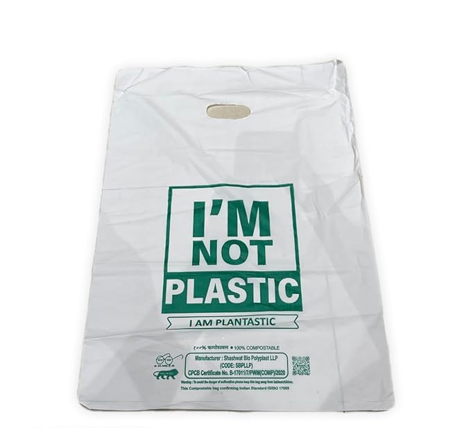 Tugs D - Cut Biodegradable & Compostable Certified Eco-Friendly Shopping Bags
