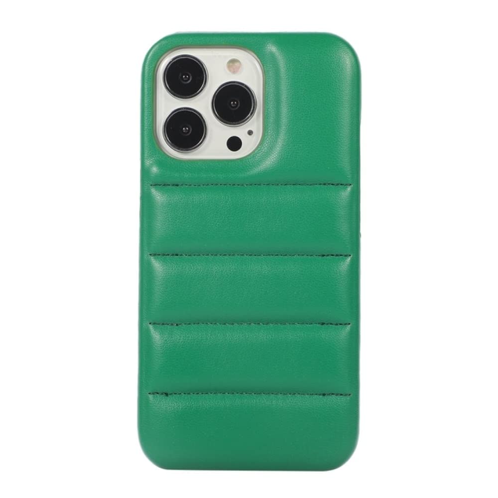 Coque iPhone 7 Plus doudoune silicone souple vert fille