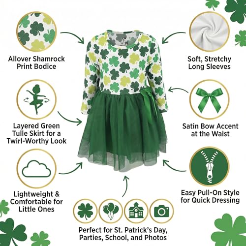 Image of Girls Long Sleeve Tulle Tutu Dresses for Kid and Toddler