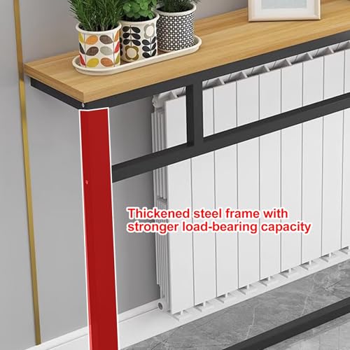 Étagère de radiateur multifonction en acier épais avec rangement pour couloir et foyer - 4