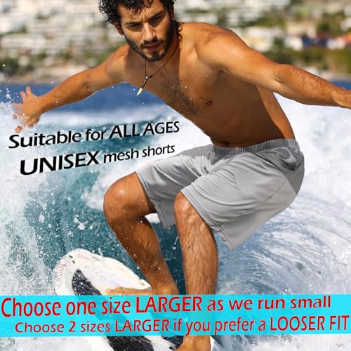 Mens Athletic Running Shorts 2 Pack Quick Dry with Pocket Gym Workout Shorts for Men Mesh Swim Trunks Board Pajama3