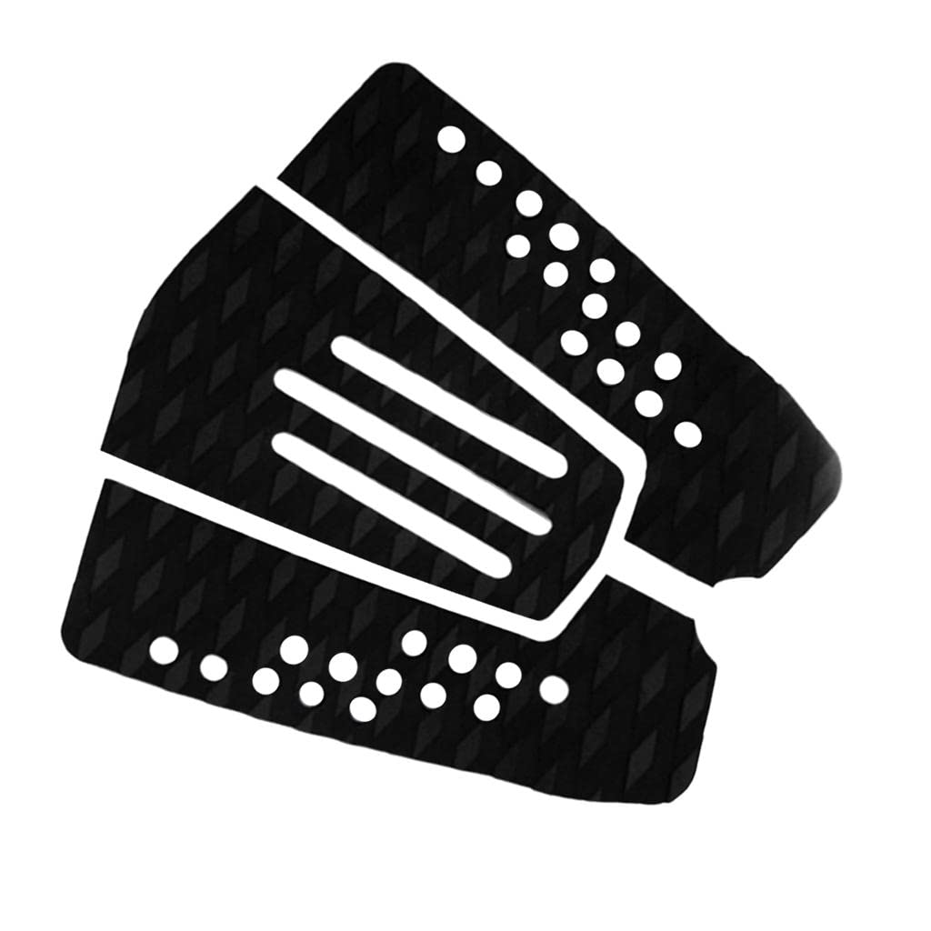 Sharplace 7 Pièces Antidérapantes Black EVA Surfboard Surf Traction Pad Pad Grips Tail Pads
