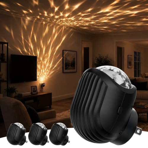 Image of L LOHAS LED Night Lights Plug into Wall, 4 Pack Projector Night Light | Dusk to Dawn Sensor, 3000K Soft White Dimmable Night-Lights, 180 Rotating Plug in Nightlight for Bedroom Hallway Room Decor