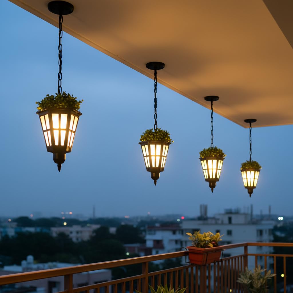 Avior Outdoor Hanging Lights for Cafe, Pendant Lamp for Pole, Gate Lamps for Balcony, Exterior Ceiling Gate Light for Terrace Garden and Decorative lamp (Pack of 1)-image-48