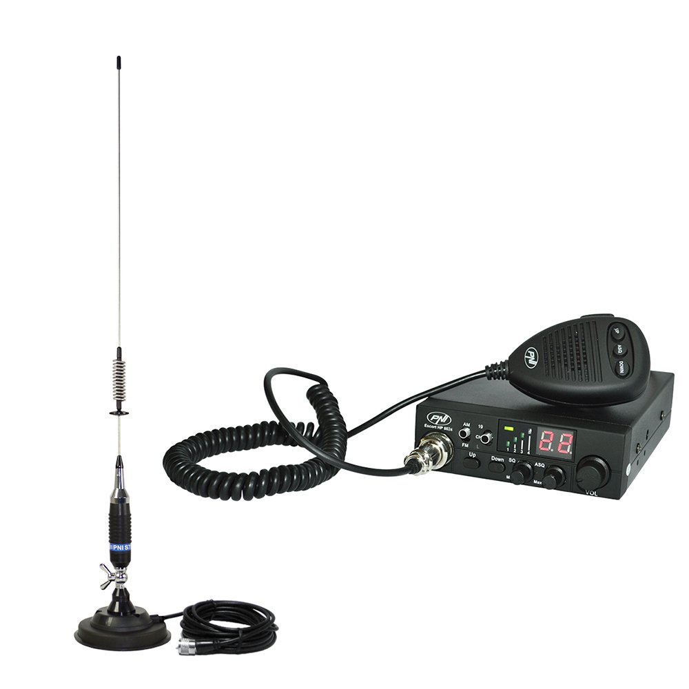 PNI Radio CB Escort Antenna HP 8024 ASQ + CB S75 with Magnet
