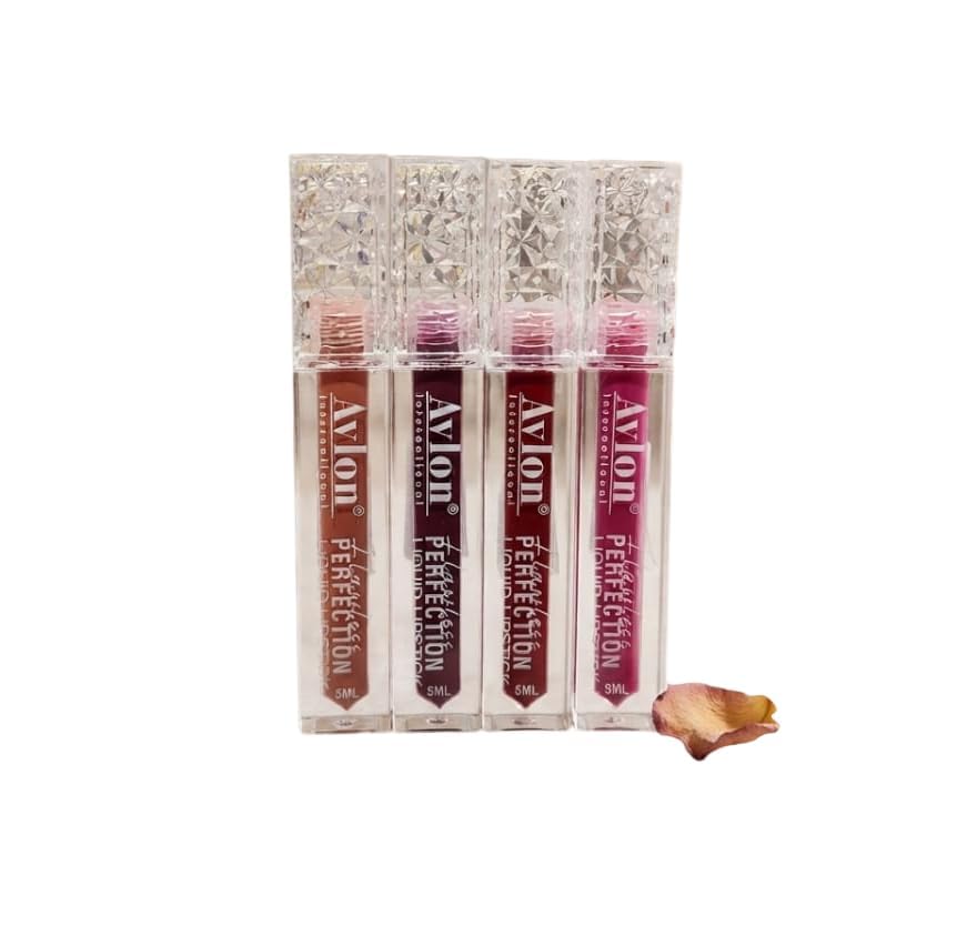 Matte Liquid Lipstick Set of 4 | Waterproof, Transfer Proof & Long Lasting Lip Color | Highly Pigmented, Lightweight & Smudge Resistant | Nude, Wine, Red & Pink Shades | 5ml Each-picture-10