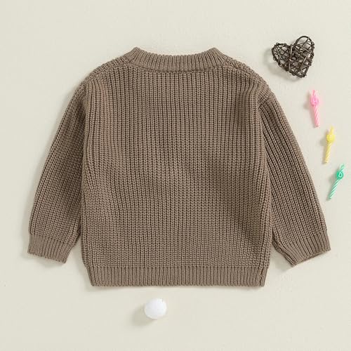 Mubineo Baby Girl Boy Cute 1st Birthday Sweater Long Sleeve Infant First Birthday Sweaters One Year Old Winter Clothes4