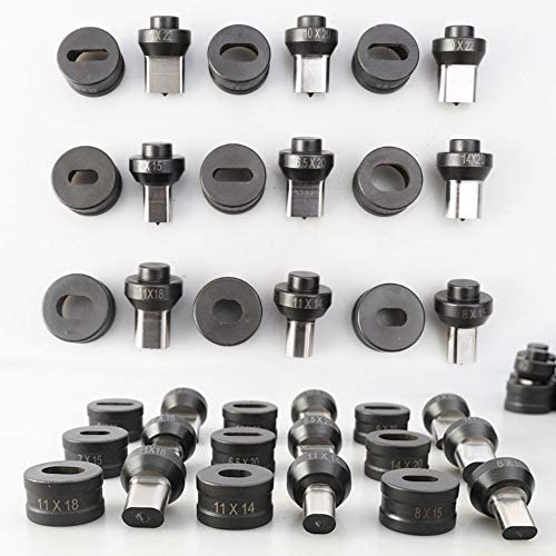 1 Piece Hydraulic Oval Hole Punch Die for CH-60 Hydraulic Punching Machine (9x22mm,Oval Die)