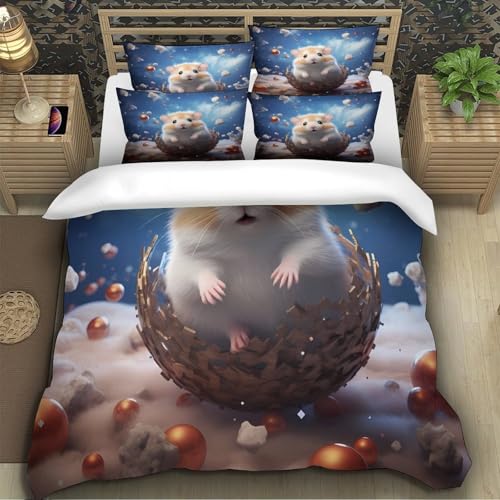 Parure de lit hamster résistante lavable qui ne décolore pas pour lit simple - 5