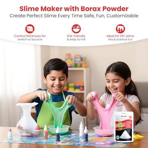 Image of Home-Secure Borax Powder (Suhaga) 875 Gram | 100% Pure Fine | Multi Purpose Use, Whitening, Slime Making, Industrial Cleaning Agent, Drain Unclogs, Stain Removes, Odour Removal
