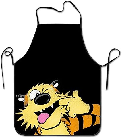 Calvin And Hobbes Tiger Apron With Black Border
