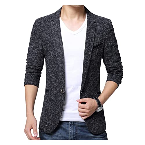 Blazers classiques hommes slim UNeedVog veste chic pour bureau et soirées