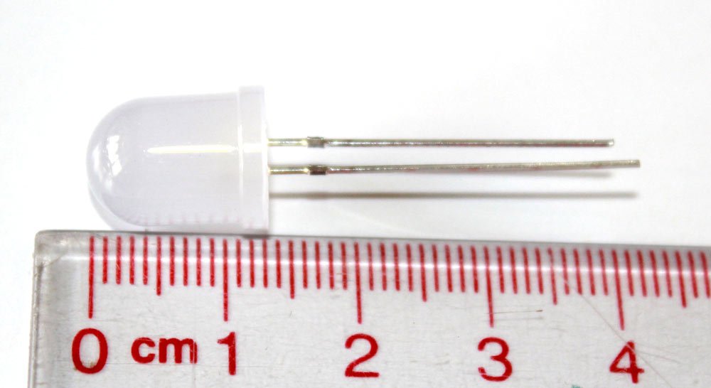 1000 LED Da 5mm Gialli Diffusi &ndash; Rotondi Con Pin Lunghi &ndash; Ideali Per Hobby E Riparazioni