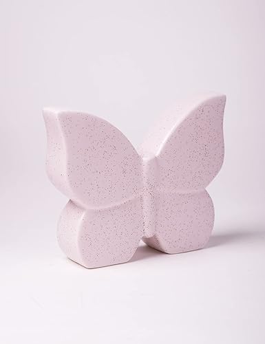 Miniatura 7 de Estatua de decoración de mariposa, estatua de animales, regalos de artes modernas, escultura de cerámica, crema de 6.7 pulgadas