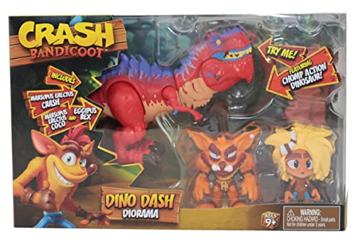 Jouet Crash Bandicoot Dino Dash avec figurines de collection pour cadeau