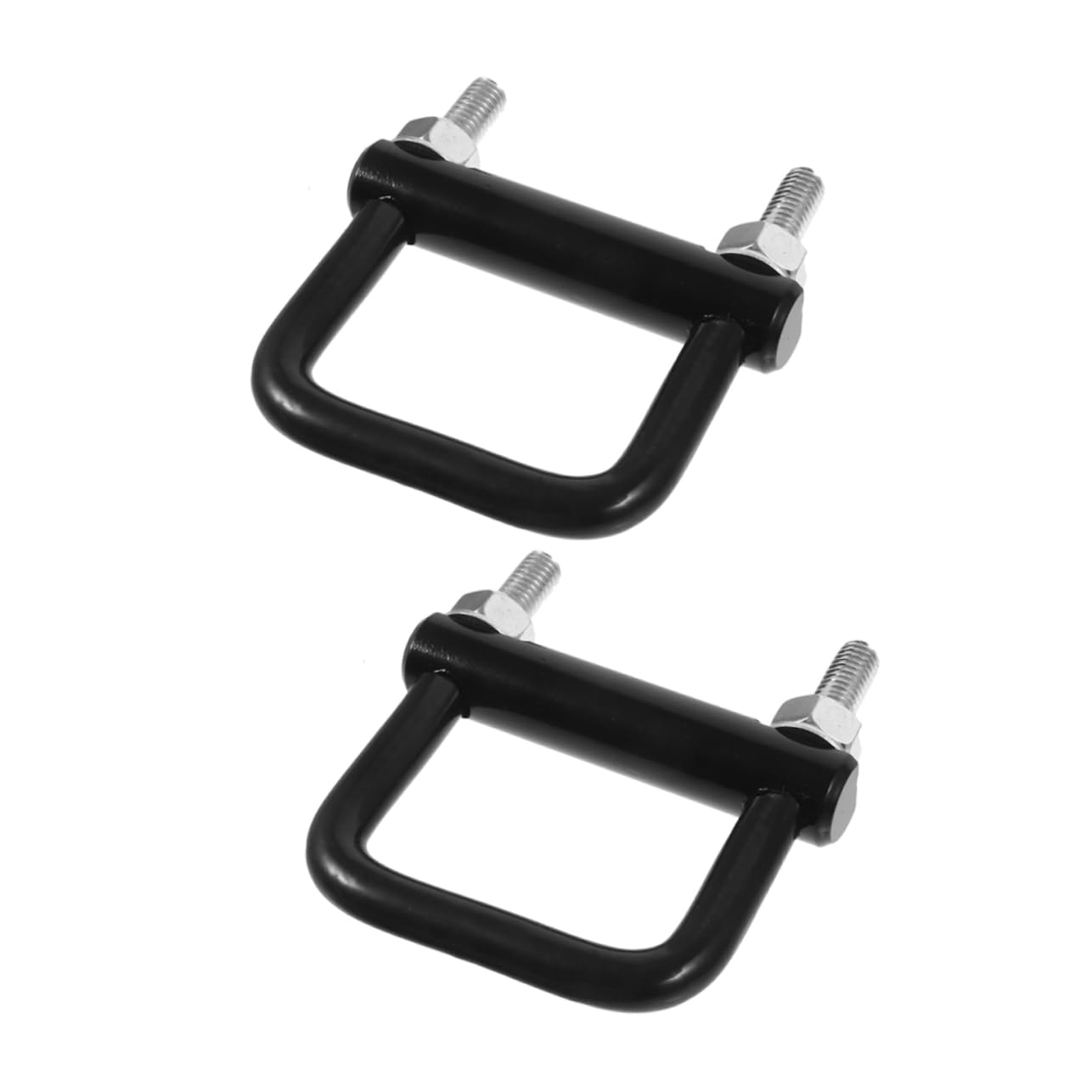 SOLUSTRE 2 Piezas Grillete de Remolque Color Negro Resistente y Robusto Tensor de Remolque Metálico para Fijación Segura Enganche
