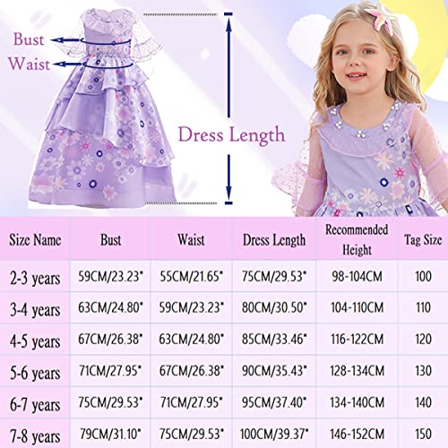 Snyemio Vestito Costume Mirabel Bambina Abito