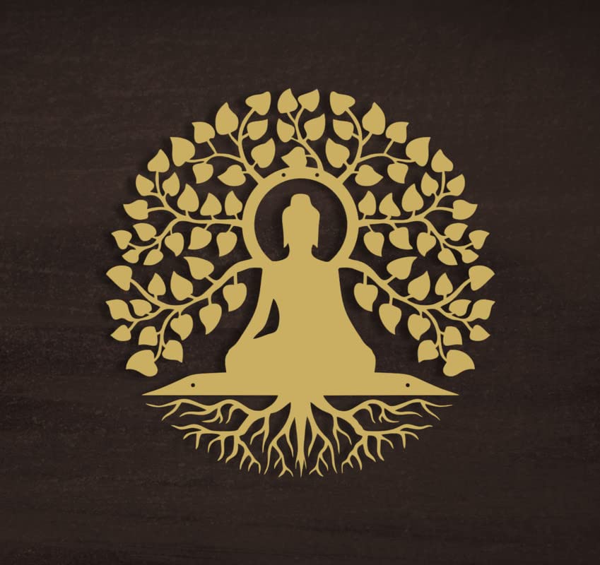 AUROMIN ; THE ART OF INGENUITY Metal Buddha Hanging Wall Decor Art, Designer Home Decoration items for Living Room, Hall, Bedroom, Office, Kidsroom (60 cm, Gold) (B0BG7NBN2C) Amazon Price History, Amazon Price Tracker