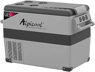 Alpicool CF45 lodówka samochodowa, przenośna mini zamrażarka 45 l 12 V Campervan samochód lodówka łodzi DC elektryczna chłodziarka na kemping, do jazdy, łodzi, na piknik