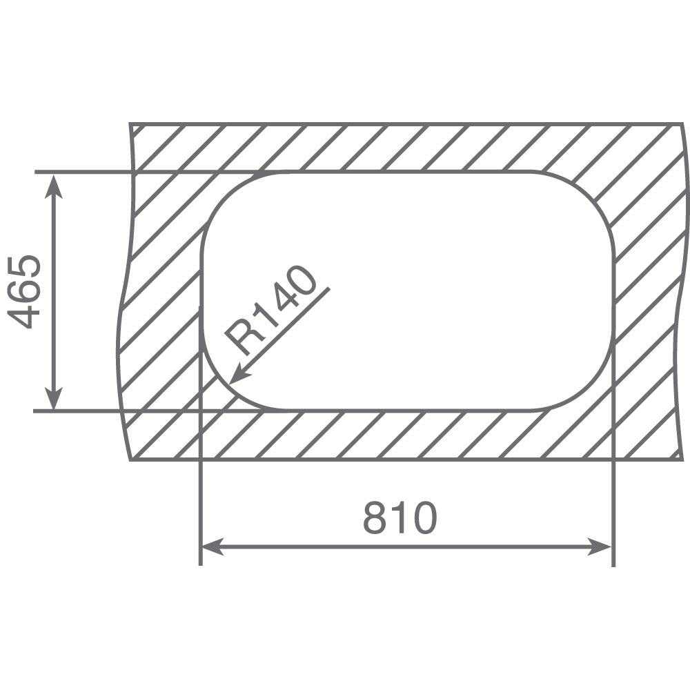 Teka Stylo 1C 1E - Fregadero, 1 Cubeta y Escurridor, para Mueble de 45cm, Cubeta de Acero Inoxidable, Fácil Instalación, Diseño Moderno, Color Acero Inoxidable