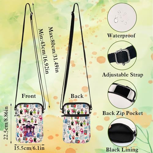 WZMPA Jeremy & Christine & Michael Crossbody Bag SQUIP & Chloe Fans Gift Brooke & Rich Theatre Sling Bag Jeremy&Michael Merch2