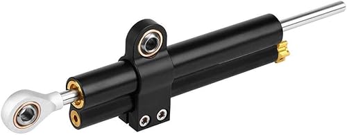 Miniatura 1 de KIMISS Soporte de amortiguador de dirección, universal de carreras de motocicleta CNC ajustable amortiguador de dirección estabilizador barra de