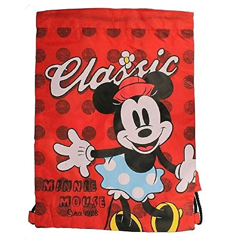 Minnie Saco de ginásio com cordão, ideal para natação e desporto