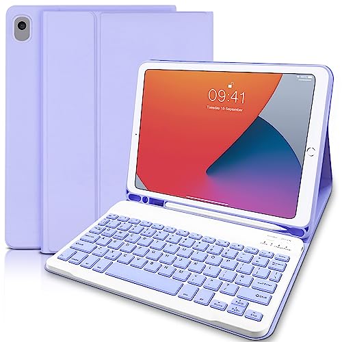 Lielax Case with Keyboard for iPad 9th Generation 2021/8th Gen 2020 /7th 2019 /Air 3/ Pro 10.5
