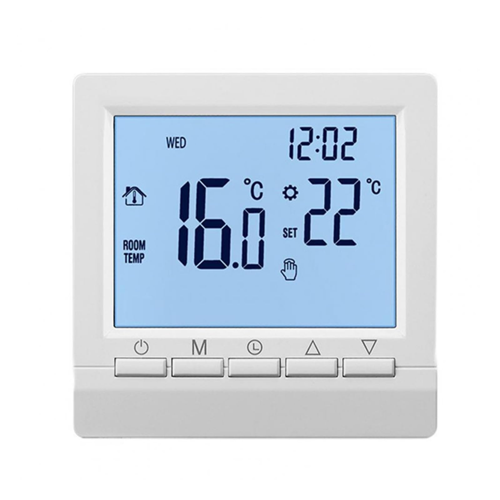 Seguro Fácil de Leer Ajuste de Temperatura Termostato de Horno for Colgar en la Pared Termostato Digital Productos for el hogar Precision Ease Setup(White)