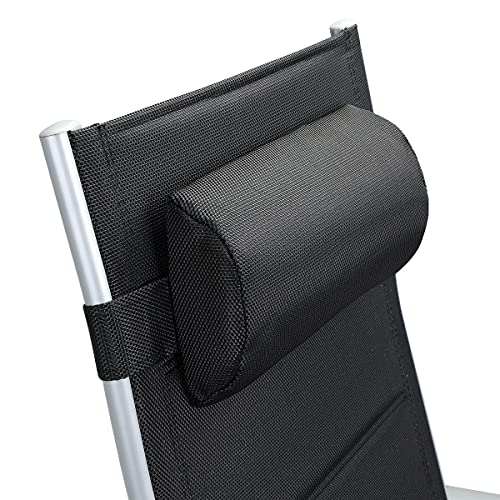 Casaria 2er Set Gartenstühle Hochlehner Alu Lehne 7-Fach Verstellbar Gepolstert 120kg Belastbarkeit Wetterfest Terrasse… – Bild 5