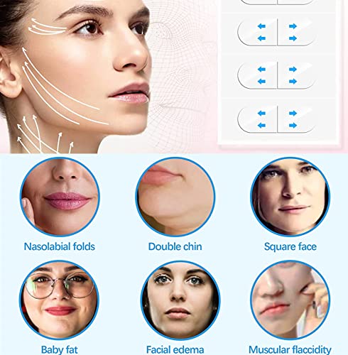 40Pcs Invisible Lift Face Sticker, Maquiagem Face Chin Lift Pads, Fita fina para rosto, Adesivo fino