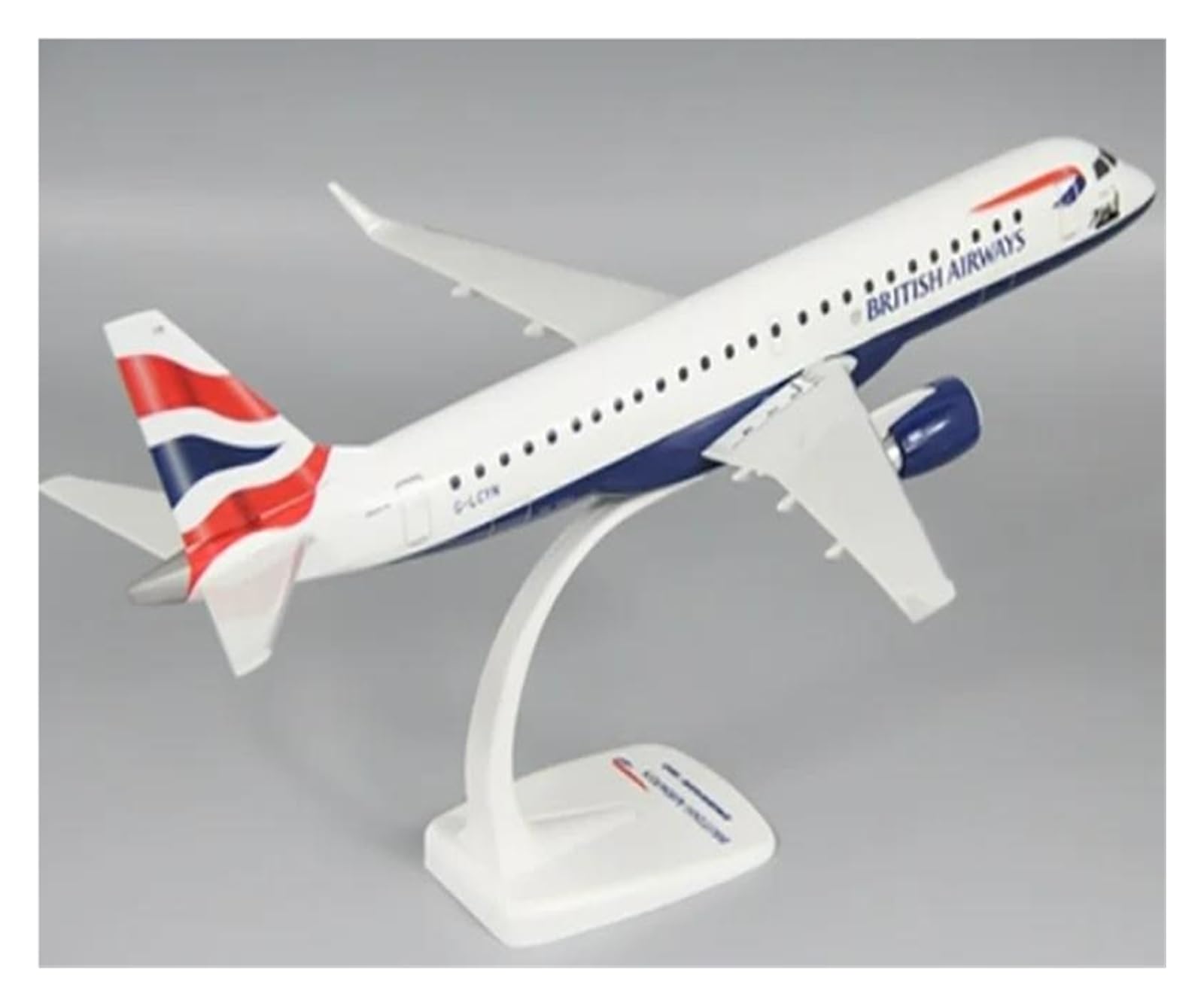 Modèle d'avion E190 1:100 en plastique ABS décoratif pour bureau