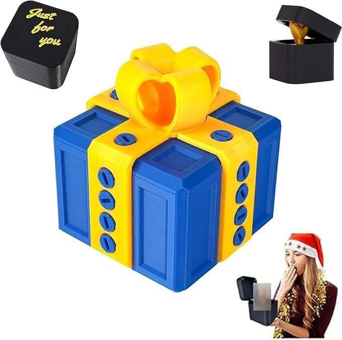 The Annoying Present with Finger, Hilarious Gag Prank Boxes Surprise Gift Box with Screws for Adults, 3D Printed Funny For Birthday Christmas (F-1PC) — image 1