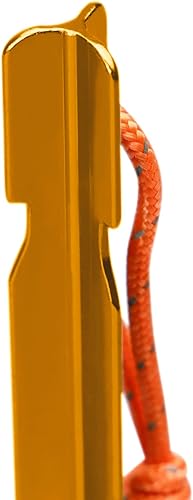 Miniatura 6 de Grassman Paquete de 16 estacas para tienda de campaña, estacas de aluminio 7075, clavijas de tierra ligeras y resistentes, estacas de metal