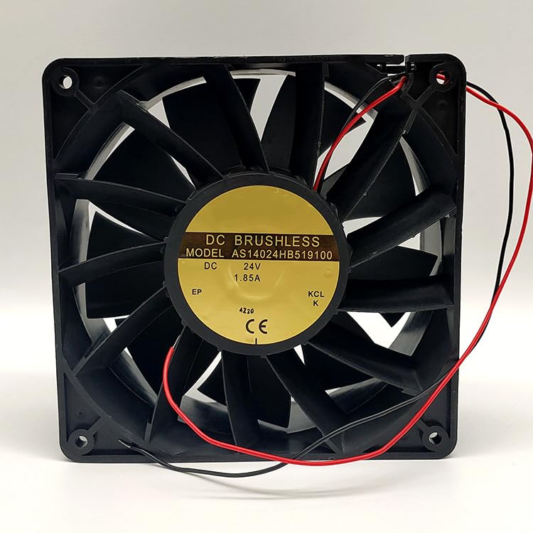 AS14024HB519100 DC24V 1.85A 2-Wire Inverter Cooling Fan 140x140x50mm 14cm