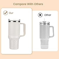 Vista 116 de Botas de silicona para Stanley, protector inferior de copa, accesorios para Stanley Quencher H2.0 FlowState Tumbler 20oz/20oz/30oz/Stanley Adventure