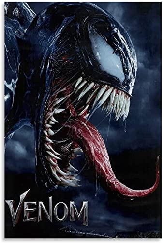 Lunderliny Impresión de lienzo Venom Movie Poster Canvas Wall Posters Prints Interior Paintings Art...