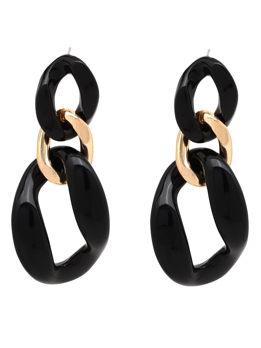 Yellow Chimes Earrings for Women and Girls Drop Earrings for Girls | Gold Toned Black Color Chain Drop Designed Drop Earrings | Birthday Gift for girls and women Anniversary Gift for Wife (B0BPPLJ385) Amazon Price History, Amazon Price Tracker