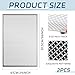 Gisafai 2 Pcs Cloverleaf Aluminum Sheet 2 Feet by 3 Feet Perforated Metal Sheets 0.02 Inch Thick Metal Mesh Aluminum Sheet Decorative for Indoor Outdoor (Silver)