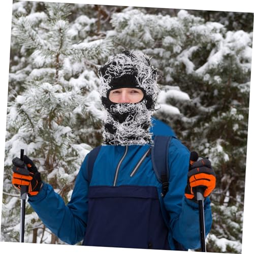 Máscara de esquí camuflada para hombre y mujer, gorro tejido impermeable para deportes al aire libre, cubierta facial ligera para esquí, senderismo y pesca miniatura 7