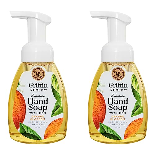 Griffin Remedy Foaming Hand Soap - Orange Blossom Essential Oils and Organic MSM, Moisturizing, All-Natural, Paraben-Free 8 fl oz, 2 count image 5