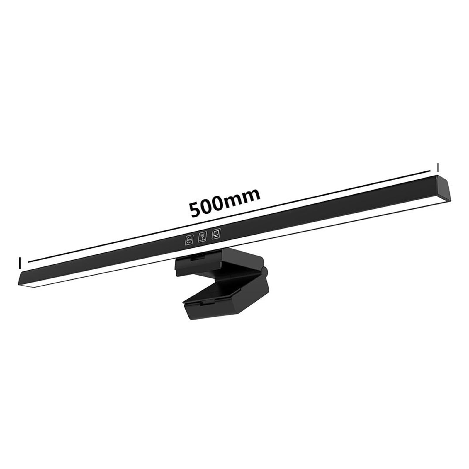 Lampe pour écran D'ordinateur, Barre Lumineuse, pour écran, Lampe de Bureau LED Réglable et à Intensité Variable, Lampe de Lecture pour, Noir