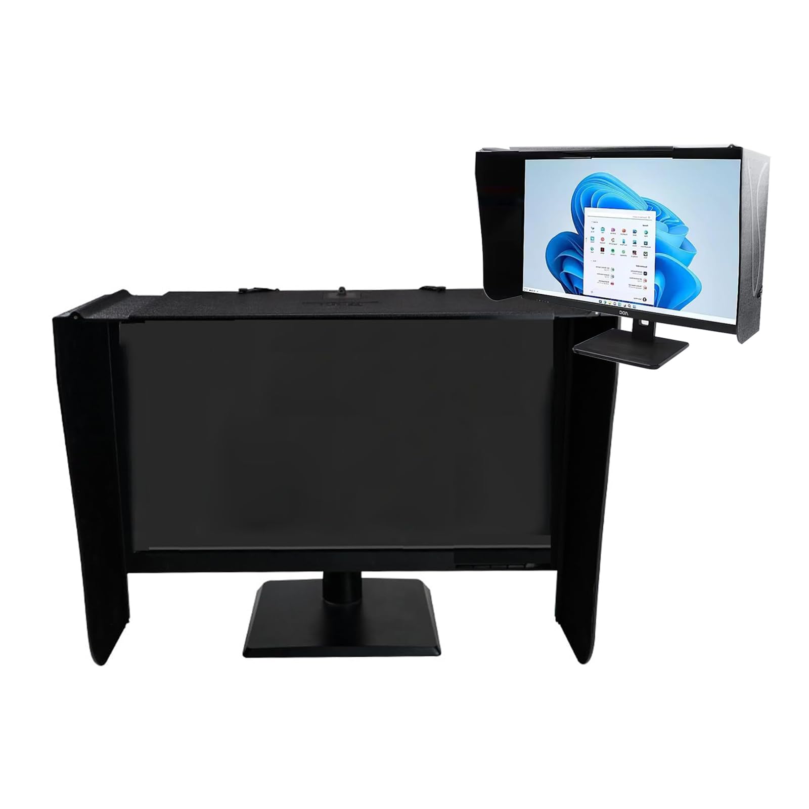 Visiera parasole regolabile per monitor, antiriflesso, protezione della privacy, allevia l'affaticamento degli occhi per schermi da 17 a 27 pollici