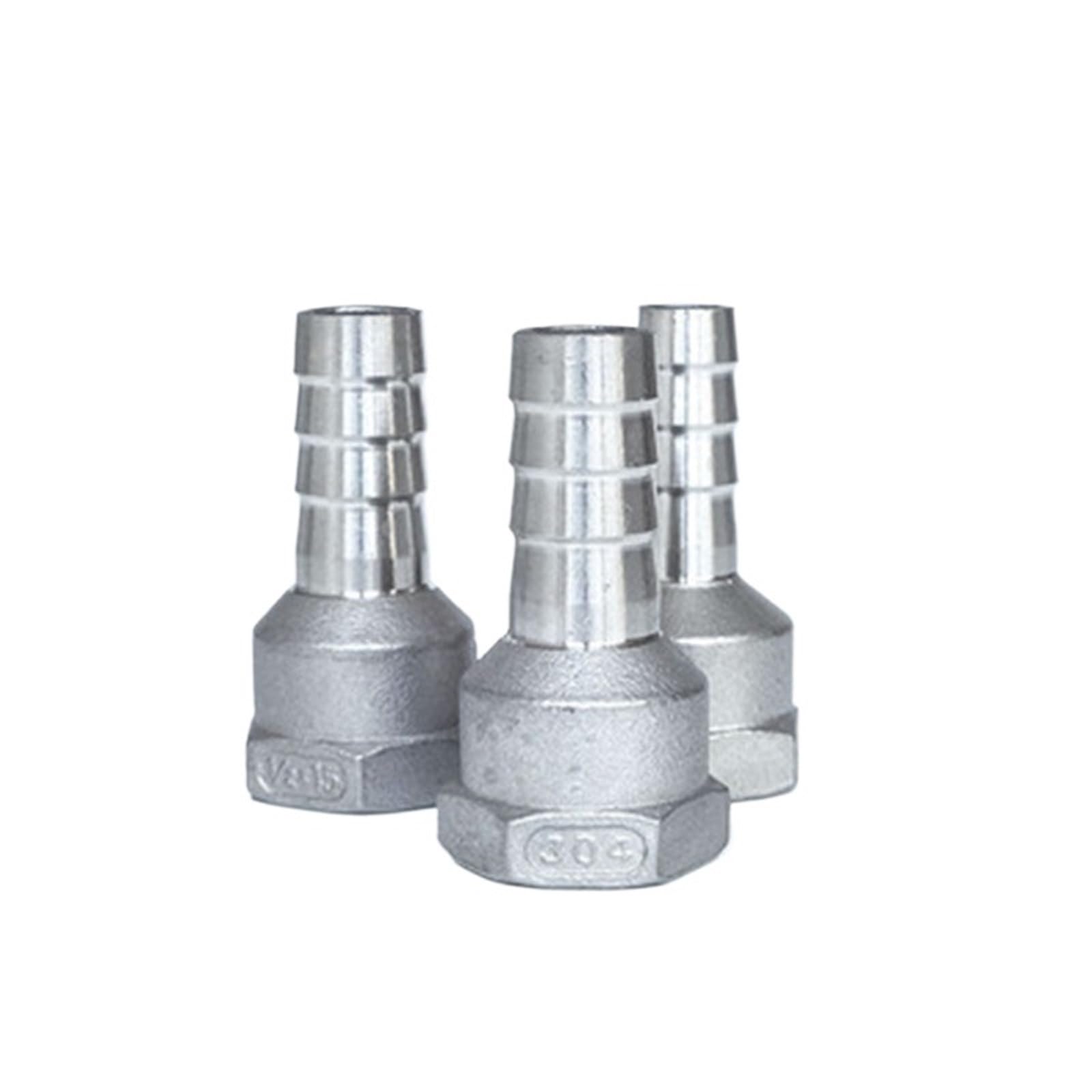 Raccord de tuyau de mamelon en acier inoxydable 304 femelle BSP