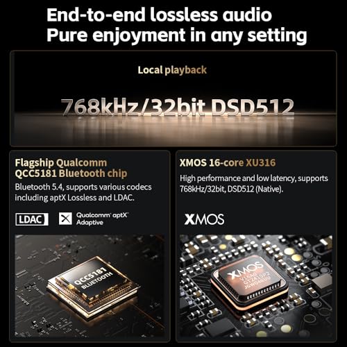 Image of FiiO M27 Android HiFi Music Player, Dual ES9039SPRO DACs, 8GB+256GB with Dual microSD, 5000mW Balanced Amp, 3.5 /4.4 /6.35mm Outputs, LDAC /aptX Lossless, 31-Band PEQ(Aluminum Alloy Edition)