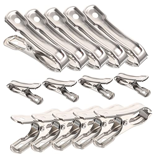 UPKOCH 40piezas Clip De Jardín Pinzas Para Invernadero De Acero Inoxidable Con Abrazaderas Para Jardín Pinzas Para Plantas Útil Para Invernadero y Jardinería