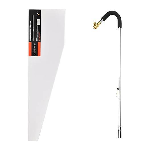 CAMPFIRE Propane Torch Weed Burner Propane Weed Torch with Turbo Trigger Push Button Igniter,Garden Torch for Weeds for Roof Asphalt,Ice Snow,Road Marking,Charcoal